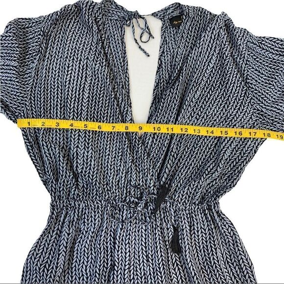 NAT by Natalie Martin claudette printed plunging v-neck jumpsuit m medium. - Picture 11 of 11